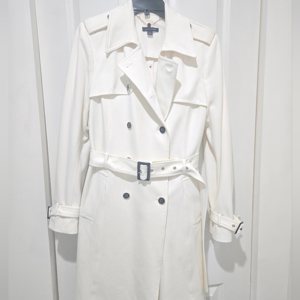 Tommy Hilfiger White Trench Coat